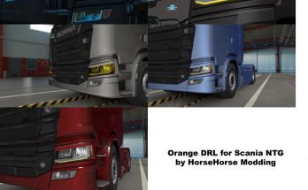 Orange DRL for Scania NG 1.38.x