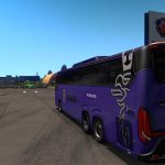 Scania Touring Bus 2020 HD Dirty and Blue skin mods 1.37.x