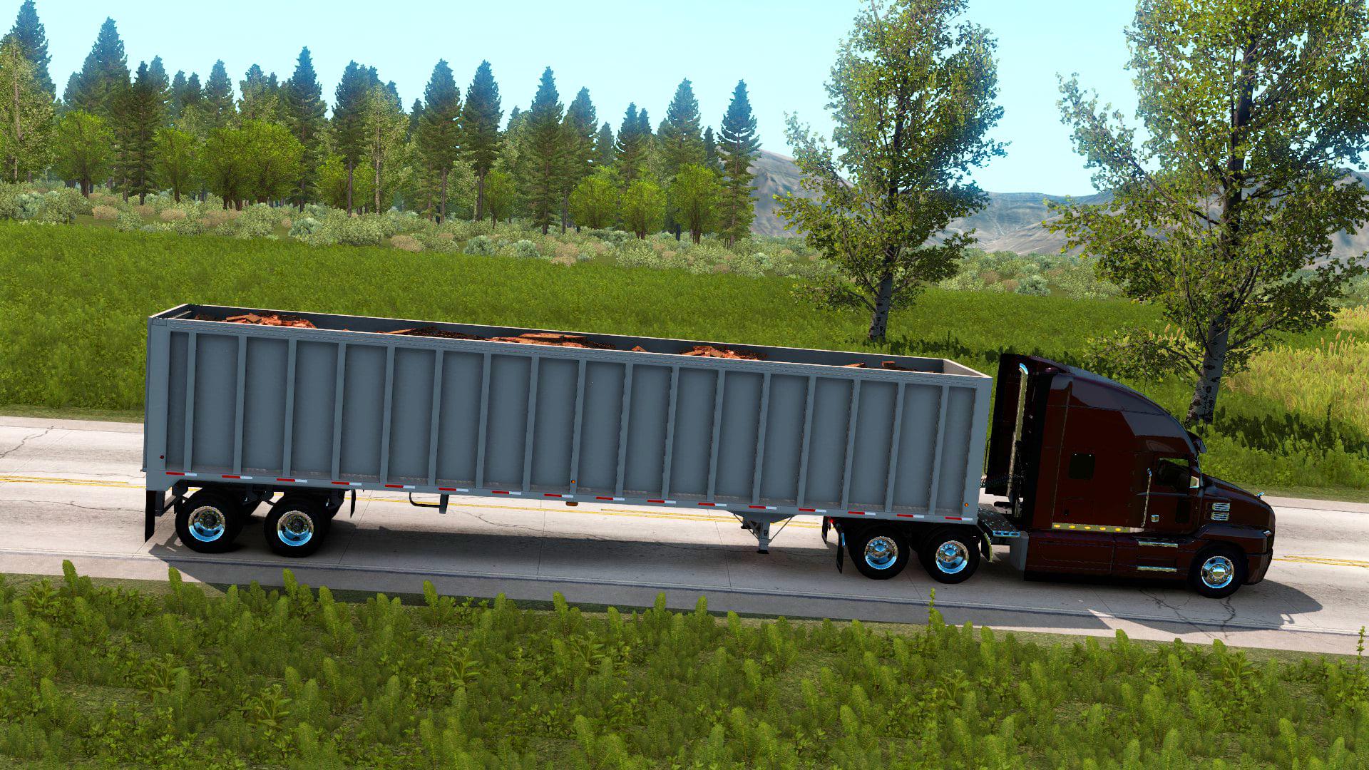Прицеп атс. American Truck Simulator прицепы. Прицеп самосвал для етс 2. Прицепы в игру ATS 1.45. American Truck Simulator моды прицепы.