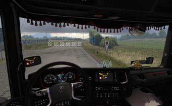 Black luxury interior for Scania New Gen v1.1