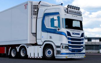 Changeable metallic stripe for Scania R 1.38