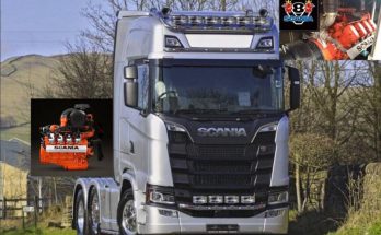 DC16 (V8) Engine Sound For Scania R&S 2016 NG v1.0
