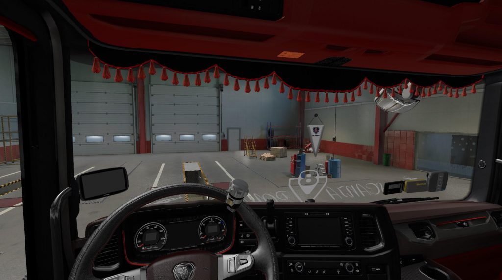 Scania red interior v1.1