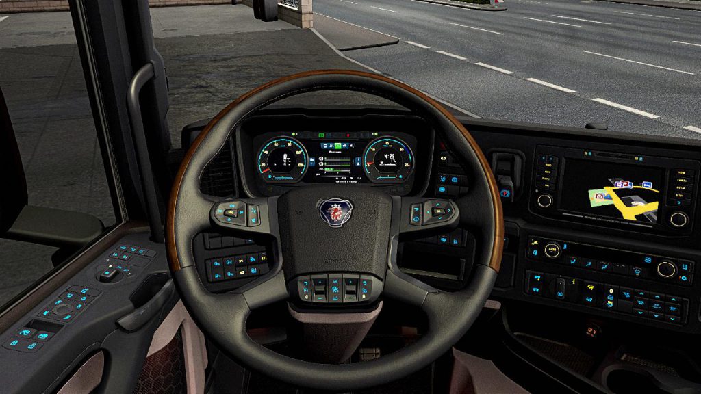 Dashboard light Scania S&R (blue) v1.0