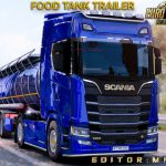 Food Tank B-Double And HCT Trailer Mod For ETS2 Multiplayer v1.0