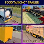 Food Tank B-Double And HCT Trailer Mod For ETS2 Multiplayer v1.0