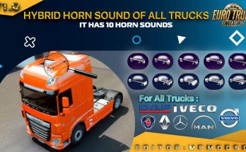 Hybrid Horn Sound of All Trucks Mod For ETS2 Multiplayer v1.0