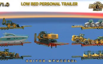 Low Bed Personal Trailer Mod For ETS2 Multiplayer v1.0