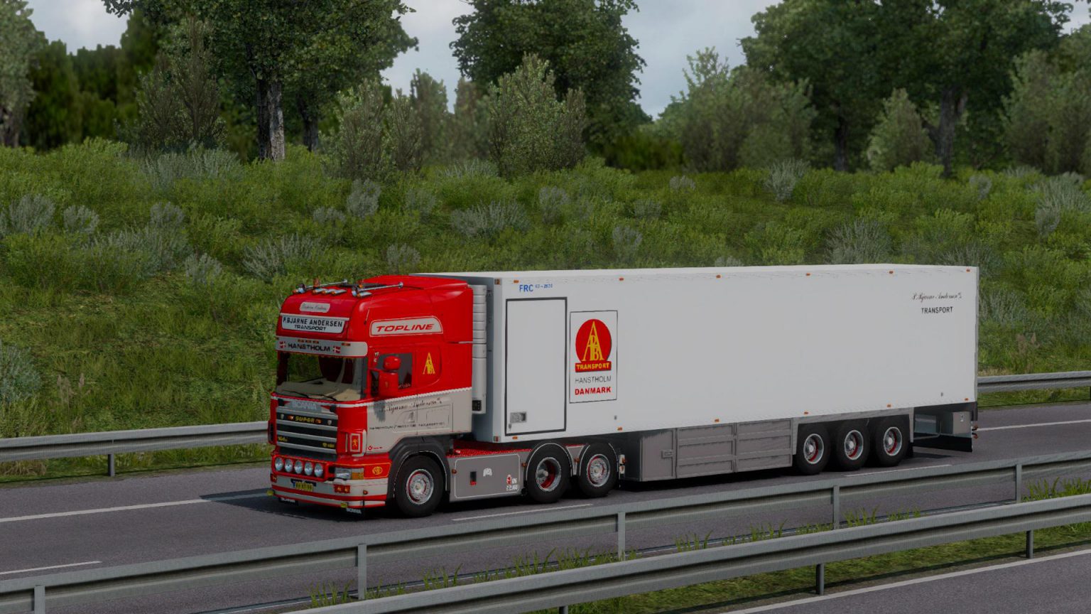 P.Bjarne Andersen Scania 164G 580 + Trailer 1.38 - Allmods.net