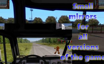 Small mirrors for all version ETS2 and ATS 1.38