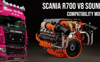 SCANIA R700 V8 Open Pipe Sound Compatibility 1.39