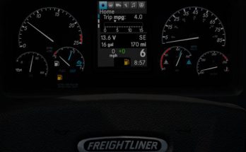 Cascadia ETS2 Dashboard Fuel Level Display v1.0