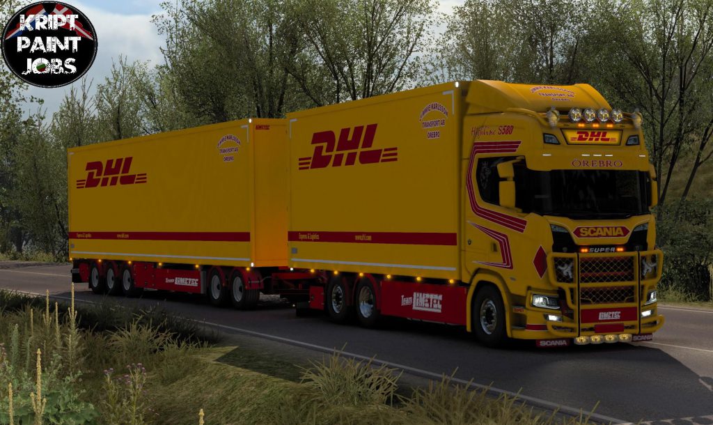 DHL Tandem Scania S580 J. Karlsson v1.0