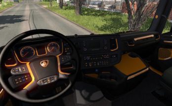 Scania Black - Orange Interior v1.0 1.39.x