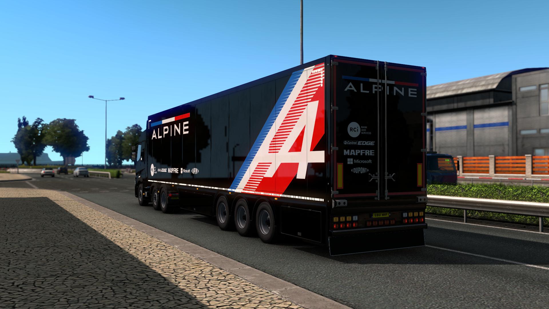 Alpine F1 Pre-Season Style Trailers v 1.0 Allmods.net