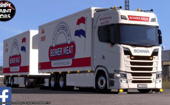BEIMER MEAT Skin For Scania S v1.0