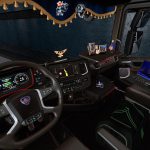 Brown Interior Scania S/R 2016 Pack v1.0