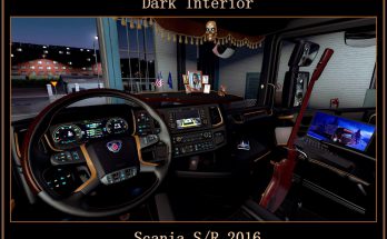 Dark Interior for Scania S/R 2016 v0.9