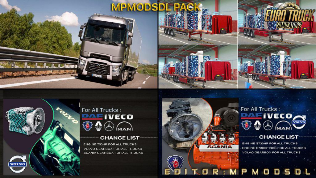 MpModsDL Pack For ETS2 Single-Multiplayer 1.39