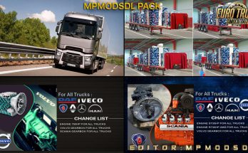 MpModsDL Pack For ETS2 Single-Multiplayer 1.39