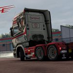 Red Transport Scania RJL Skin v1.0