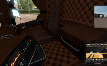 Scania RJL 6 Series Brown Leather Interior 1.39