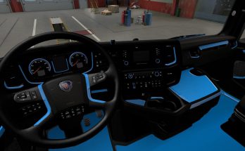 Blue Interior for Scania 2016 v1.0