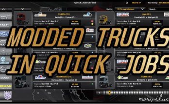 Modded Trucks in Quick Jobs by Marviluck v1.0