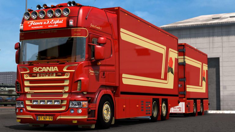 Scania R 620 Fleurs with Trailer 1.46 - Allmods.net