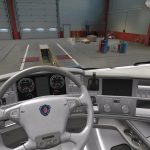 Scania R2009 - Exclusive White Interior v1.0