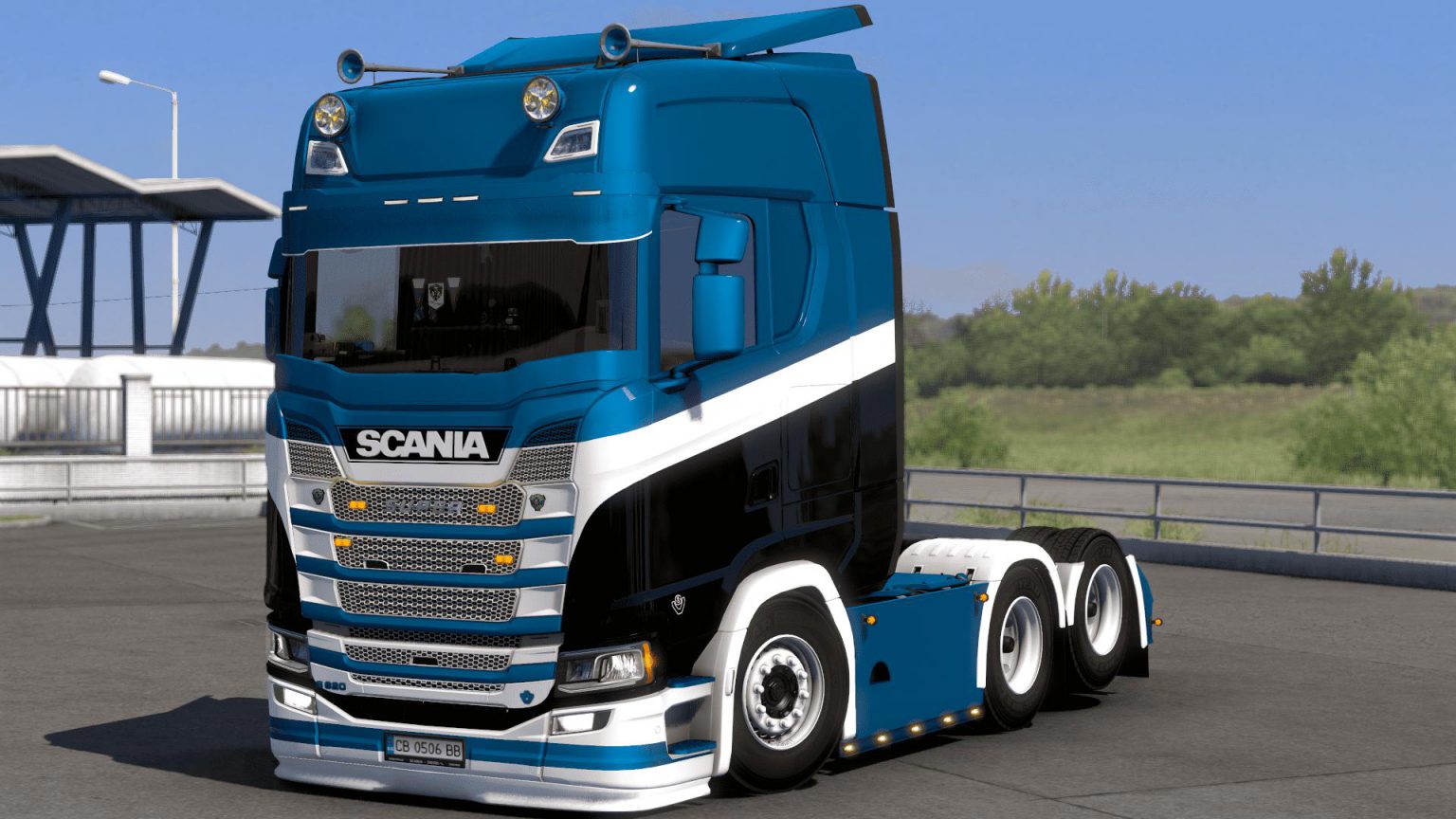 Skin by kRipt Paintjob's Scania S v 1.0