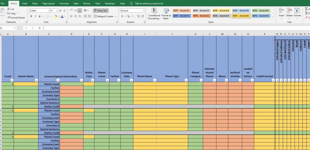 NMS Information Tracking Spreadsheet - Allmods.net