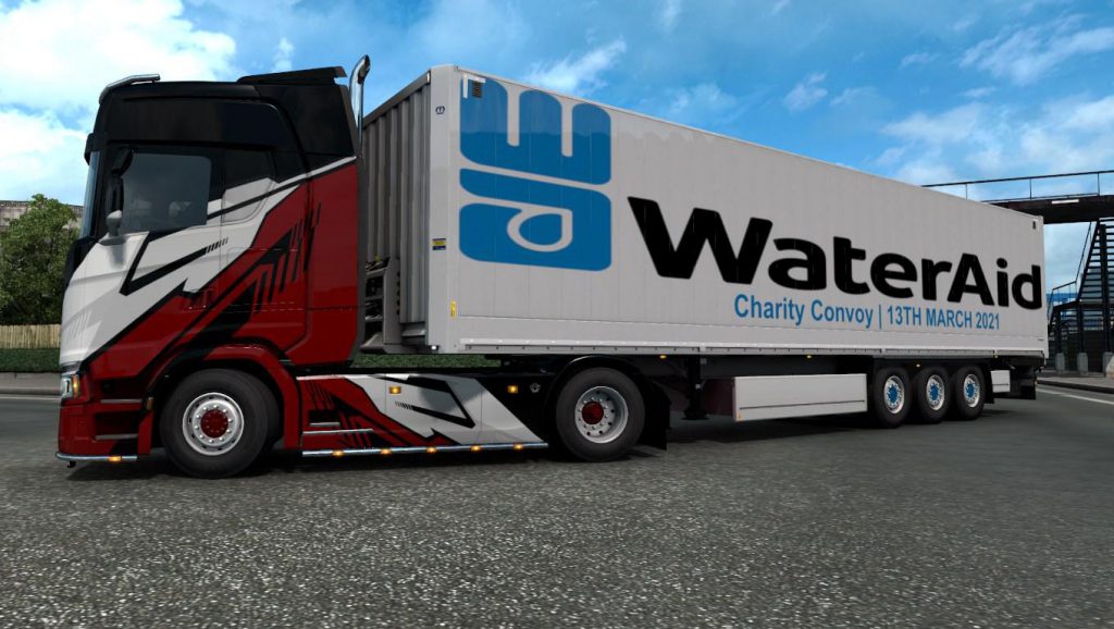 Water Aid Charity Convoy Trailer Skin v1.0