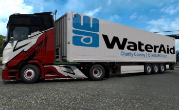 Water Aid Charity Convoy Trailer Skin v1.0