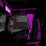 INTERIOR VOLVO FH16 2012 PINK AND BLACK 1.40