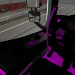 INTERIOR VOLVO FH16 2012 PINK AND BLACK 1.40