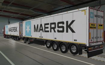 SKIN OWNED TRAILERS SCS MAERSK WHITE 1.40