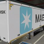 SKIN OWNED TRAILERS SCS MAERSK WHITE 1.40