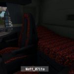 Volvo 2012 (sleeper cab) Sample Red Pluche Interior + Exterior v1.0