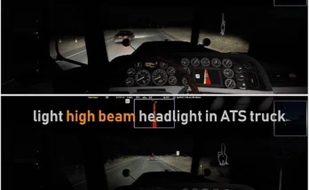 ATS CHANGES LIGHT THE HEADLIGHTS IN TRUCKS 1.45