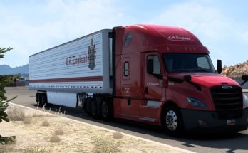 C.R. ENGLAND CASCADIA AND 53FT TRAILER SKIN V1.0