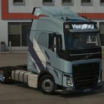 LOW DECK CHASSIS ADDON FOR EUGENE VOLVO FH BY SOGARD3 V1.5 1.40