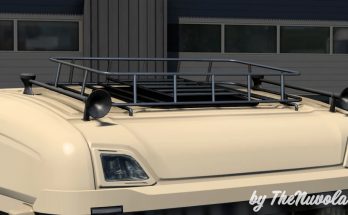 Painted and chrome roofracks for Scania Next-Gen v1.0