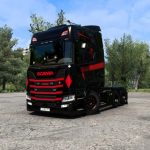 Scania R Black and Red v1.0