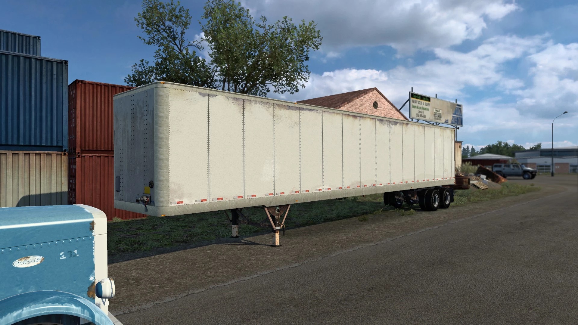 Trailer ai. SCS Box Trailer. ATS SCS Box Trailer Skin. Текстура прицепа. 40ft Trailer Dry van ATS Mod.