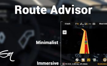 Route Advisor - Minimalist & Immersive by Sonur 1.40