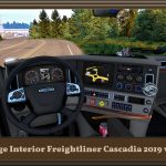 Beige Interior for Freightliner Cascadia 2019 ETS2 v1.0