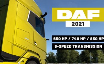 DAF 2021 XG/XG+ more engines + 6-speed transmissions v1.0