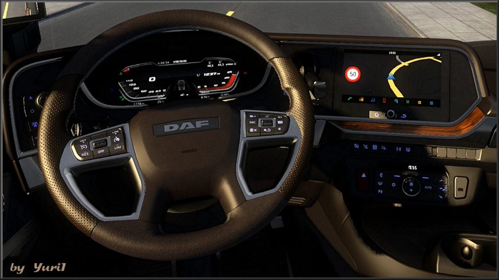 Dashboard light Blue for DAF 2021 XG 1.40.x