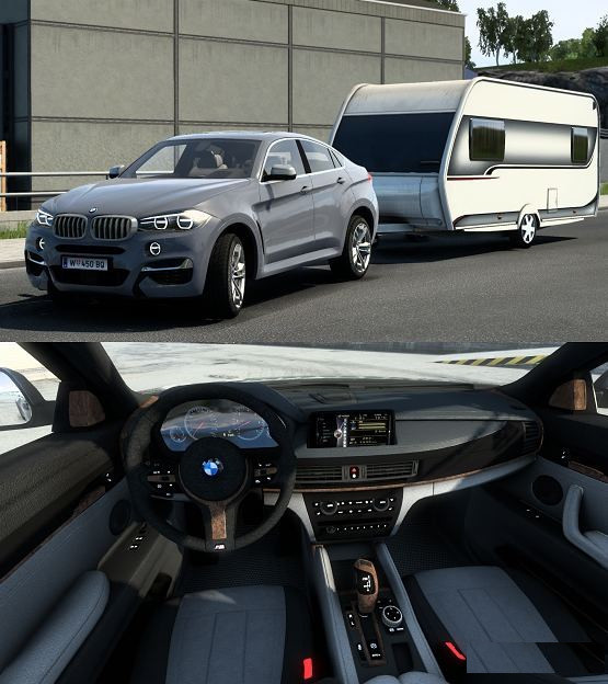 BMW X6M With Trailer v2.1 